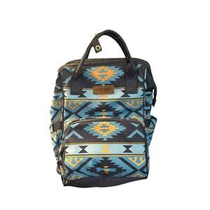 Wrangler Aztec Backpack Organized Daypack Travel Baby Bag NWT
